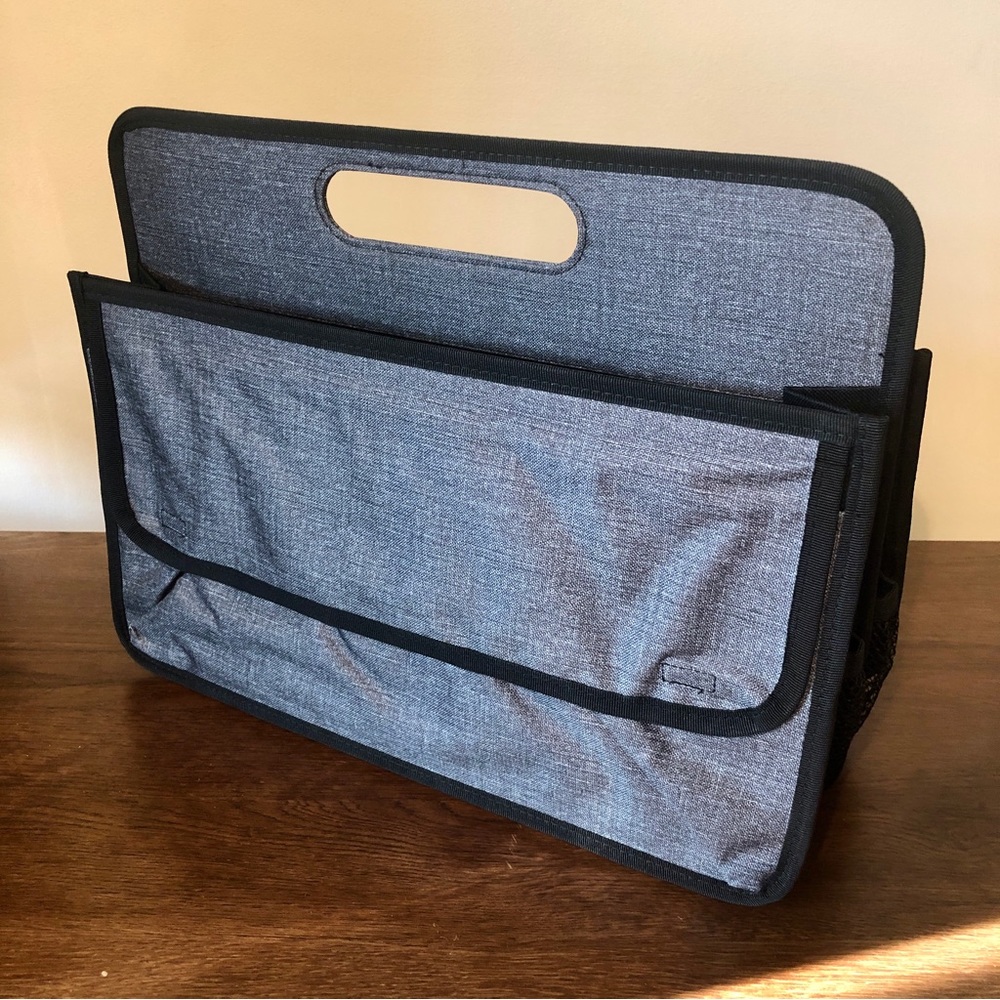 Thirty-One Bag - Deluxe Double Duty Caddy - Charcoal Crosshatch